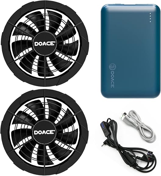 Amazon.co.jp: [DOACE] 空調作業服 ファンバッテリーセット 12V高出力